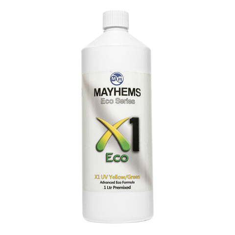 Mayhems X1 Eco Coolant Premix, 1000mL, UV Yellow / Green