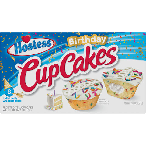 Hostess Birthday Cupcakes, 8 count, 13.1 oz