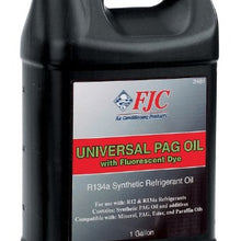 Fjc, Inc. 2481 Pag Oil, Universal Refrigerant Oil, With Leak Detection Dye, For R12 Or R134a, Gallon Bottle