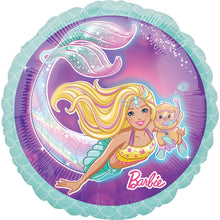 17" Packaged Barbie Mermaid Decorative Party Balloon