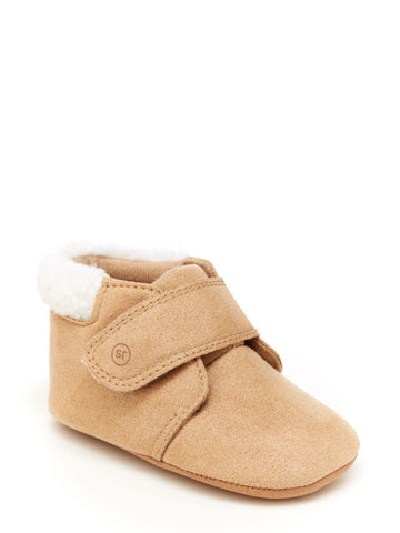 Munchkin by Stride Rite Miles Faux Fur Cozy Baby Bootie (Infant Girls)
