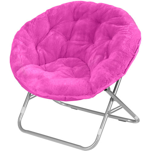 Mainstays Faux Fur Saucer Chair, Multiple Colors