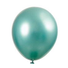 Latex Metallic Balloons, Blue, Green, & Silver, 11in, 6ct