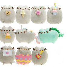 1pc 7 Inch Kawaii Brinquedos Pusheen Cat Chain Toy Cartoon Soft Plush Mini Doll