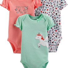 Child of Mine by Carter's Baby Girl Short Sleeve Bodysuits, 3-Pack