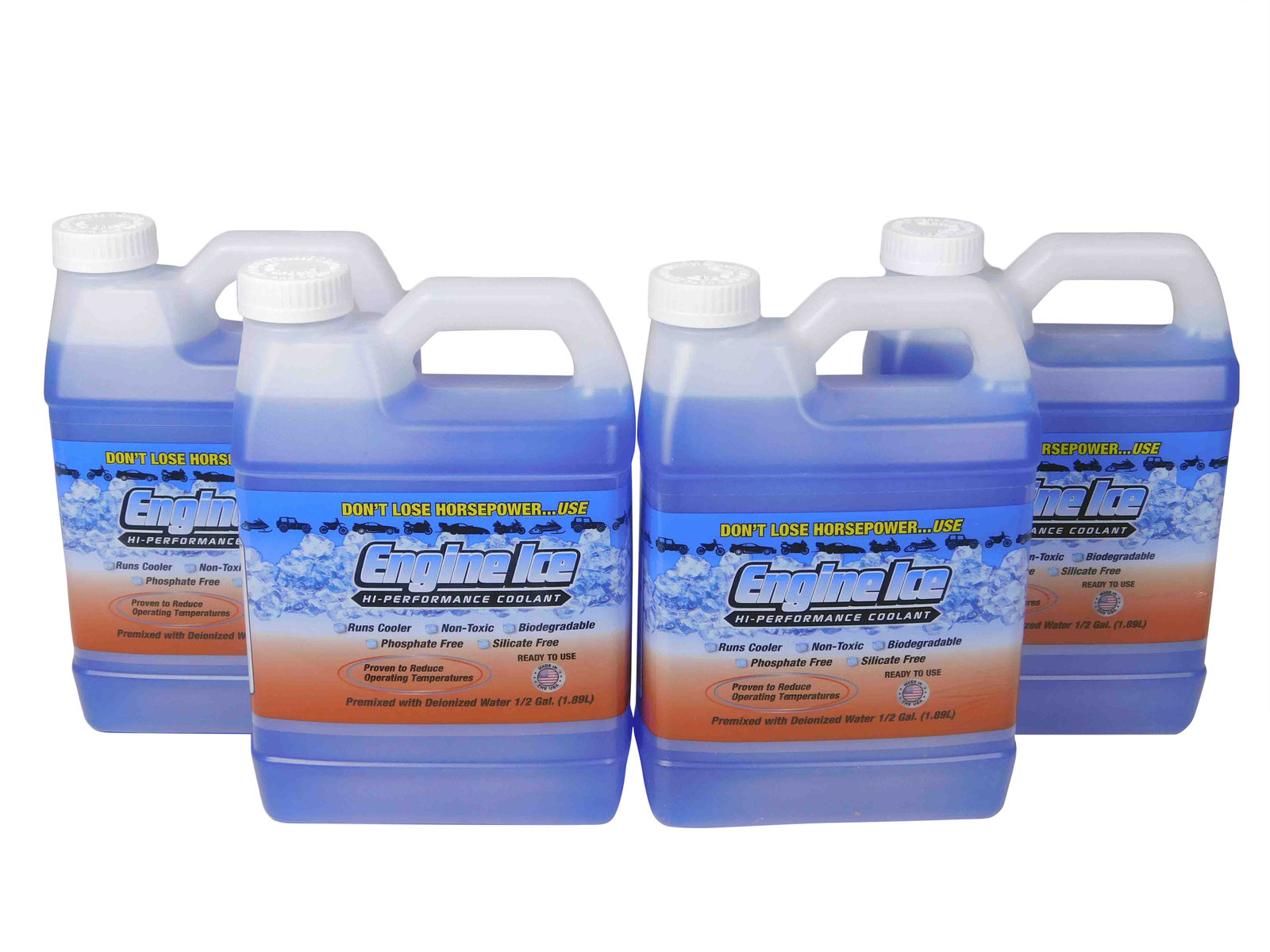 Engine Ice TYDS008-03 High Performance Coolant, 0.5 gallon, 4 Pack