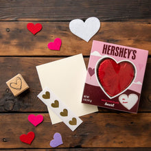 HERSHEY'S, Solid Milk Chocolate Valentine's Day Heart Candy, 5 ounce Gift Box