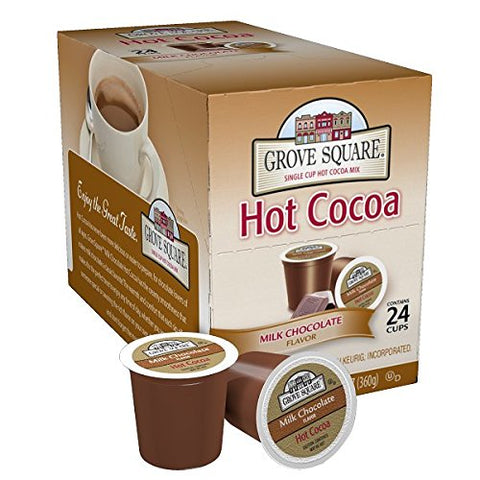 Grove Square Hot Cocoa, Milk Chocolate,12.7 Ounce, 24 Count (Pack of 1)
