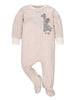 Wonder Nation Baby Boy Pajamas Zip-up Sleep 'N Play Sleepers, 4-Pack