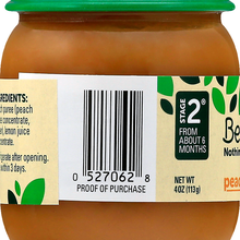 (10 Pack) Beech-Nut Stage 2, Peach Baby Food, 4 oz Jar