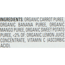 (8 Pouches) Happy Tot Love My Veggies Organics Carrots, Bananas, Mangos & Sweet Potatoes Veggie & Fruit Blend, 4.22 Oz.