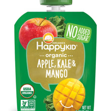 Happy Kid Organics Apple, Kale & Mango Pouch, 3.17oz, 4 count