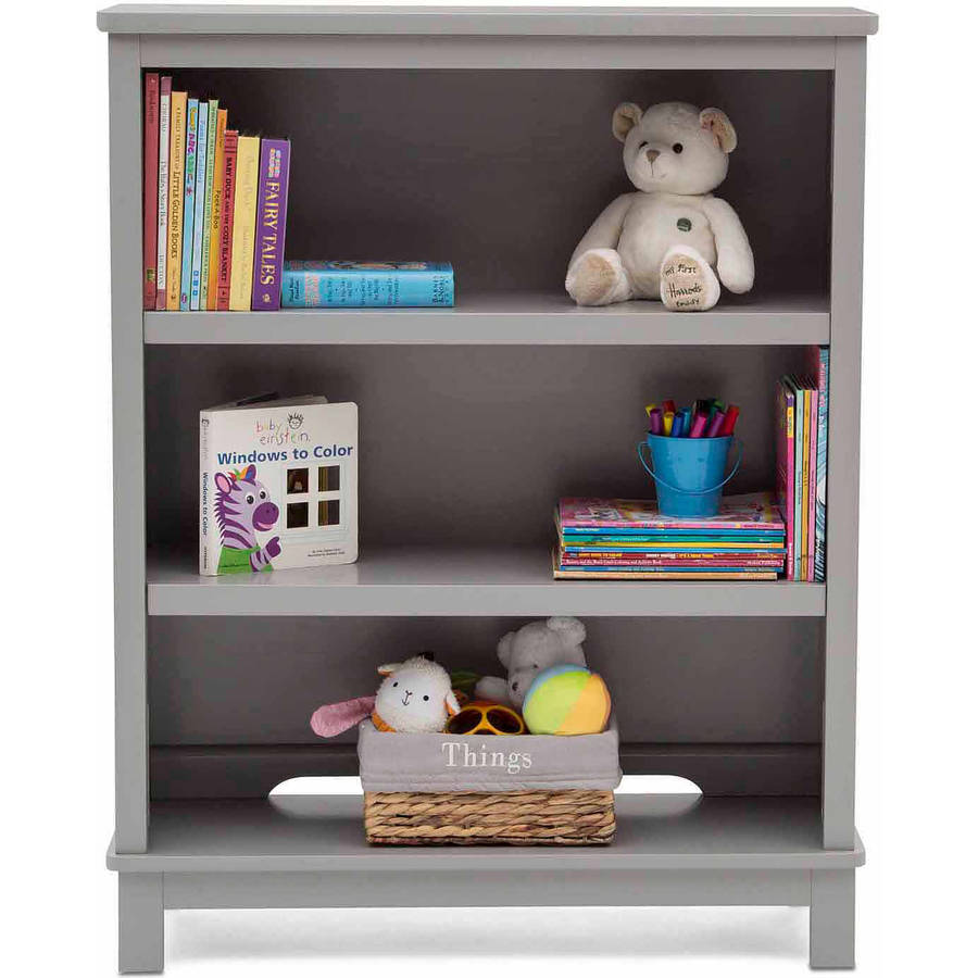 Delta Children Epic 3-Tier Kids Bookshelf, Gray