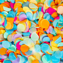 Koyal Wholesale Tissue Paper Confetti 1-Inch Round Circles, Rainbow In Bulk 5.3oz Pack, Rainbow Unicorn, Hawaiian Luau