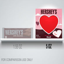 HERSHEY'S, Solid Milk Chocolate Valentine's Day Heart Candy, 5 ounce Gift Box