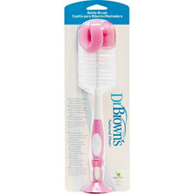 (2 Pack) Dr. Brown's Baby Bottle Brush, Pink