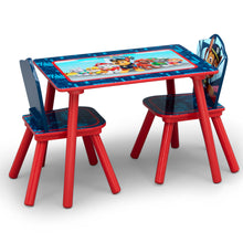 Nick Jr. PAW Patrol 4-Piece Playroom Set by Delta Children – Includes Table and 2 Chair Set and 3-Shelf Playhouse Bookcase