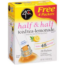 (6 Pack) 4C Totally Light Half, & Half Lemonade Iced Tea Mix, 1.5 Oz, 20 Packets, 1 Count