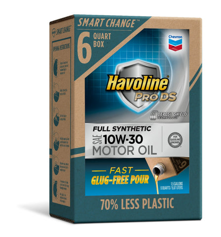 Havoline SMART CHANGE® ProDS 10W-30 Full Synthetic Motor Oil, 6 qt.