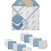 Wonder Nation Baby Boys Hooded Towel and Washcloth Set, 14-Pieces