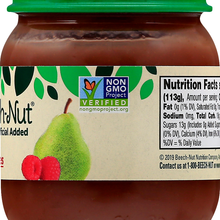 (10 Pack) Beech-Nut Stage 2, Pear & Raspberries Baby Food, 4 oz Jar