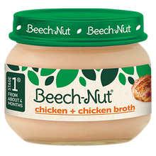 (10 Pack) Beech-Nut Stage 1, Chicken & Chicken Broth Baby Food, 2.5 oz Jar