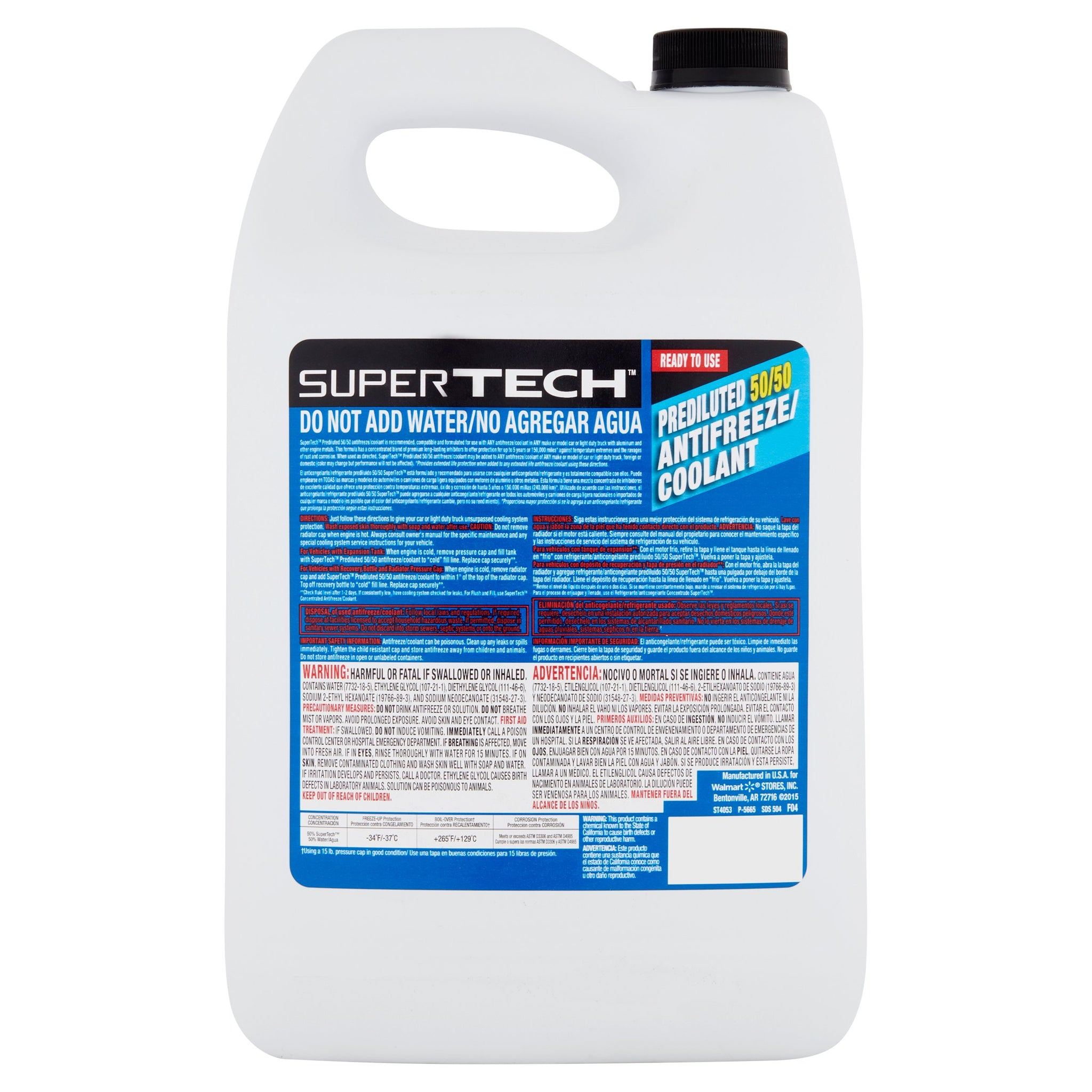 Super Tech 50/50 Antifreeze/Coolant Pre-Mix