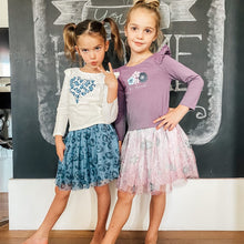 Mila & Emma Exclusive Girls Ruffle Sleeve Top and Tutu Skirt, 2-Piece Outfit Set, Sizes 12M-5T