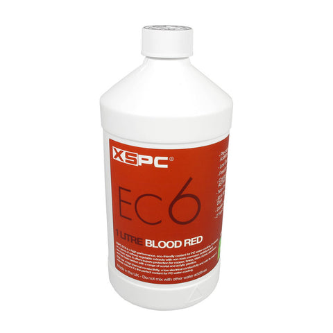 XSPC EC6 High Performance Premix Coolant, Translucent, 1000 mL, Blood Red