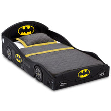 Batman 4-Piece Room-in-a-Box Bedroom Set by Delta Children - Includes Sleep & Play Toddler Bed, 6 Bin Design & Store Toy Organizer and Desk with Chair