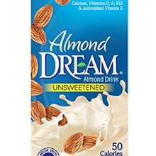 ALMOND DREAM Enriched Original Unsweetened Almond Drink, 32 fl. oz. (Pack of 12)