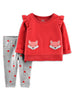 Child of Mine by Carter's Toddler Girl Long Sleeve Shirt and Pant Set, 2 pc set