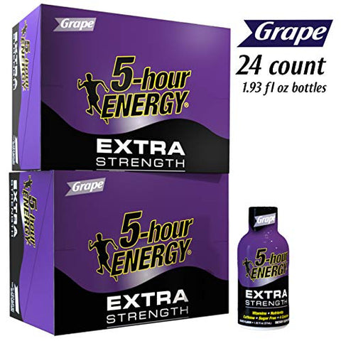 5-hour ENERGY Shot, Extra Strength Grape, 1.93 oz, 24 Count