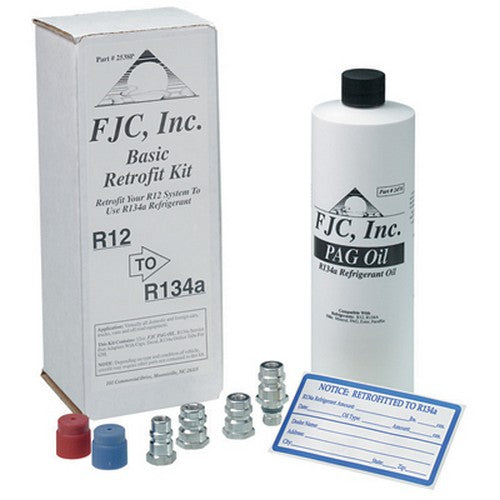 FJC 2538P Basic Retrofit Kit w/Universal PAG Oil