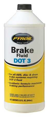 PYROIL PYBF32 1 qt. - Brake Fluid - Plastic Bottle