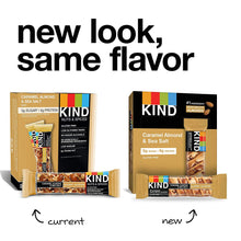 KIND Bars, Caramel Almond & Sea Salt, Gluten Free, 1.4oz, 12 Snack Bars