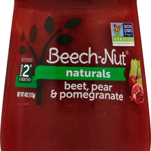 (10 Pack) Beech-Nut Naturals Stage 2, Beet Pear & Pomegranate Baby Food, 4 oz Jar