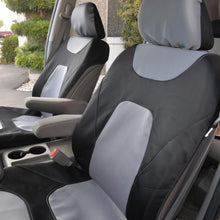 Motor Trend 3 Layer Waterproof Car Seat Covers - Modern Sideless Quick Install Auto Protection (Black & Gray)