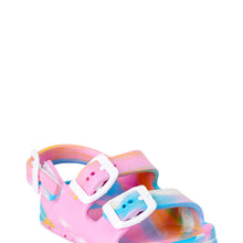 First Steps by Stepping Stones First Walker Buckle EVA Footbed Slide Sandal (Infant Girls)