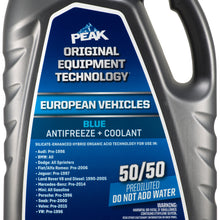 PEAK® ORIGINAL EQUIPMENT TECHNOLOGY Antifreeze + Coolant For European Vehicles - Blue