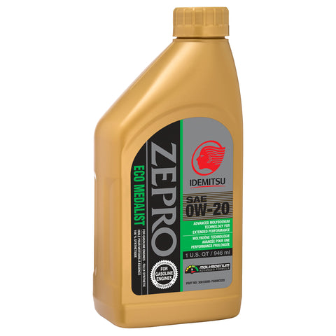 ZEPRO 30010095-75000C020 Eco Medalist Advanced Moly 0W-20 Engine Oil, 1 Quart