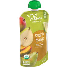 Plum Organics Stage 2 Organic Baby Food, Pear & Mango, 4 Ounce Pouch (Pack of 6)
