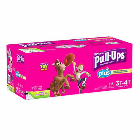 Huggies Pull Ups Training Pants For Girls Size 3T - 4T 116 Total