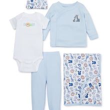 Garanimals Newborn Baby Boy Clothes Baby Shower Gift Set, 5-Piece Set