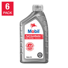 Mobil Full Synthetic High Mileage Motor Oil, 1-Quart/6-pack