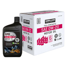 Kirkland Signature 1-Quart 0W20 & 5W30 Full Synthetic Motor Oil, 12-pack