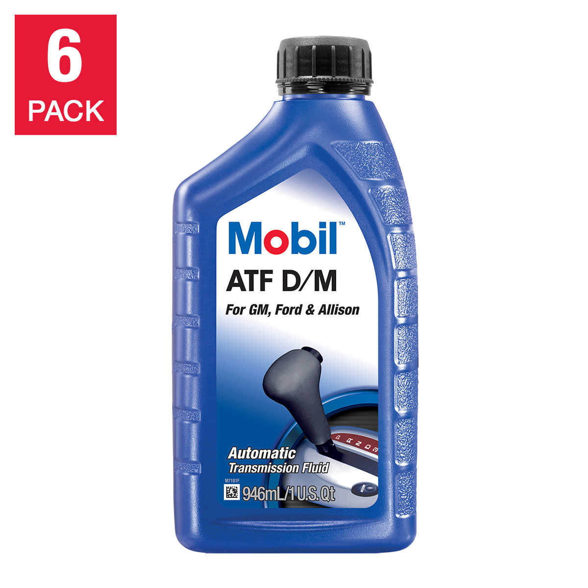 Mobil Automatic Transmission Fluid D/M, 1-Quart/6-Pack