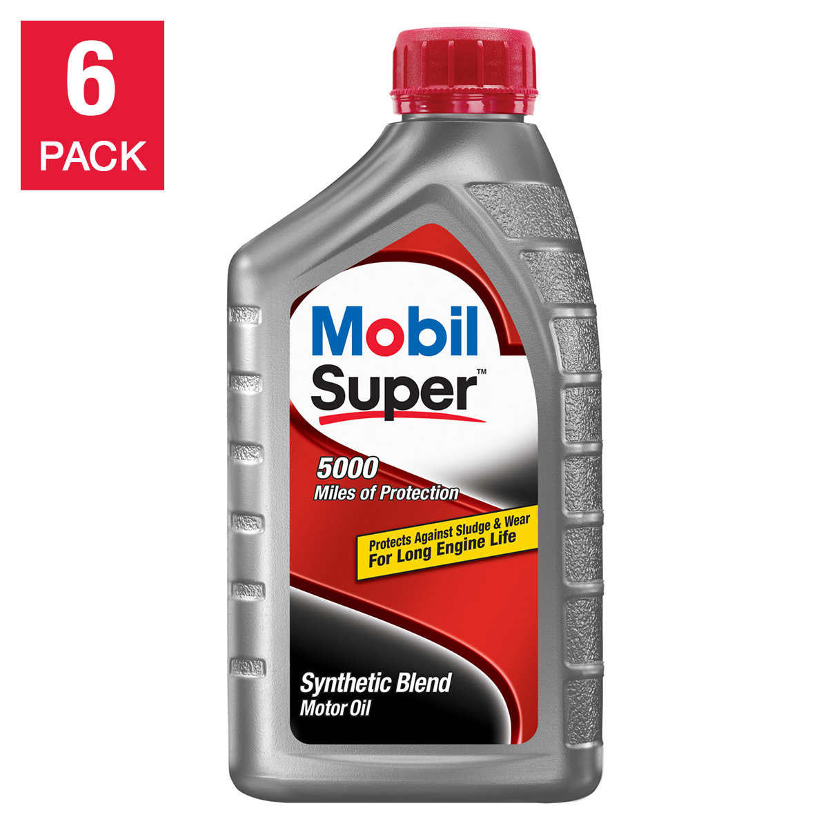 Mobil Super Synthetic Blend Motor Oil, 1-Quart/6-pack