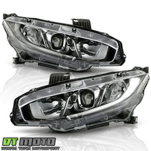 For 2016-2020 Honda Civic Halogen Type Projector Headlights Headlamps Left+Right