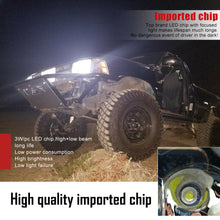 Black 5X7 7x6 LED Headlight For 1986-1995 Jeep Wrangler YJ 1984-2001 Cherokee XJ